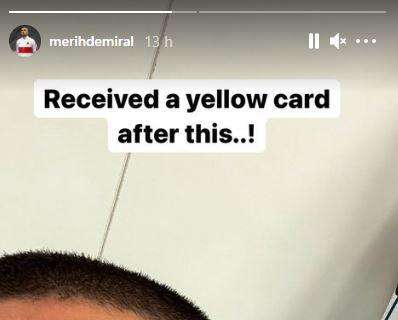 Demiral si lamenta su Instagram: "Preso il giallo dopo questo..."