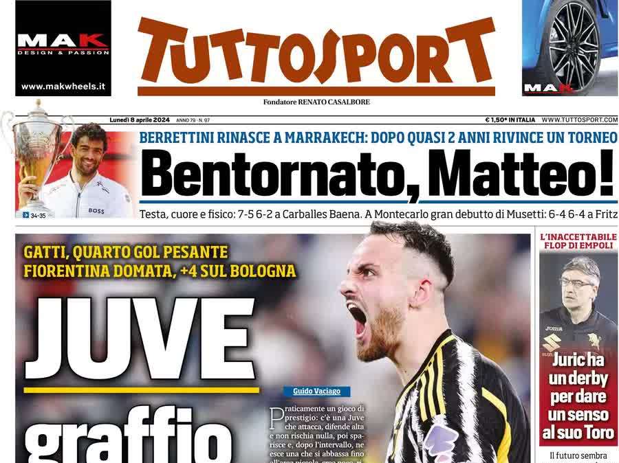 Tuttosport - Juve, graffio Champions 