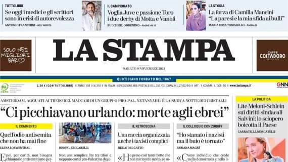 La Stampa - Voglia Juve e passione Toro