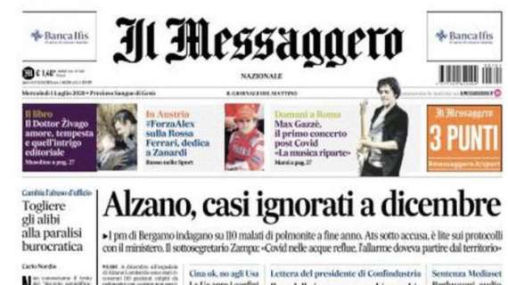 Il Messaggero - La Lazio non molla il sogno e la Juve 