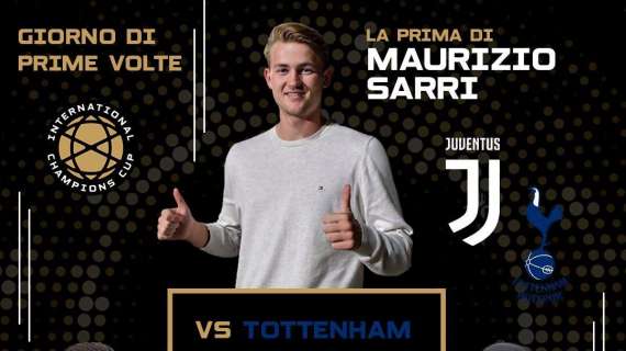 Juventus - Tottenham, in esclusiva live su Sportitalia ed in streaming su Sportitalia.com, radiocronaca su Radio Bianconera