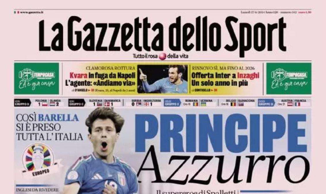 Gazzetta - Kvara, fuga da Napoli