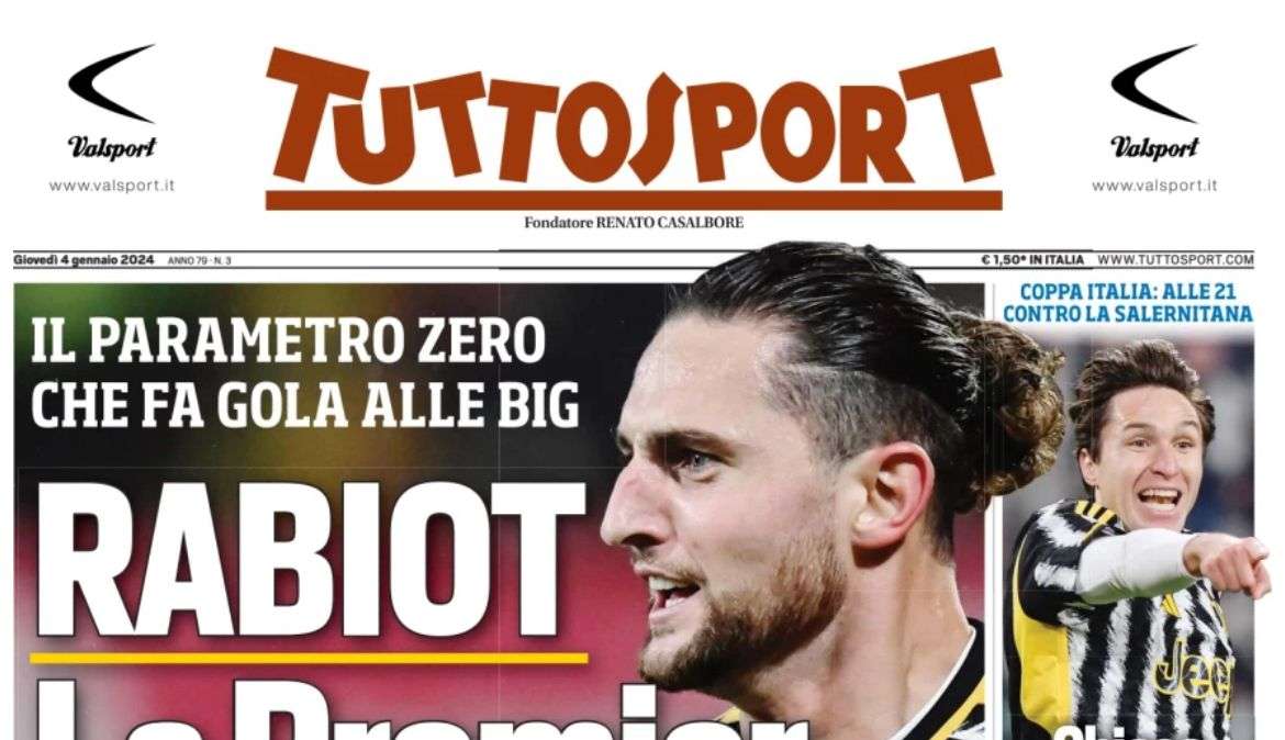 Tuttosport - Rabiot, lá Premier è la Juve. Si chiude per Boteli?