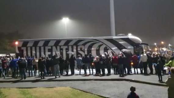 VIDEO TJ  - Le immagini dell'arrivo della Juventus all'Allianz
