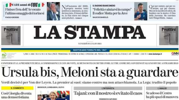 La Stampa - Felicità ed aiutarsi, il codice Motta