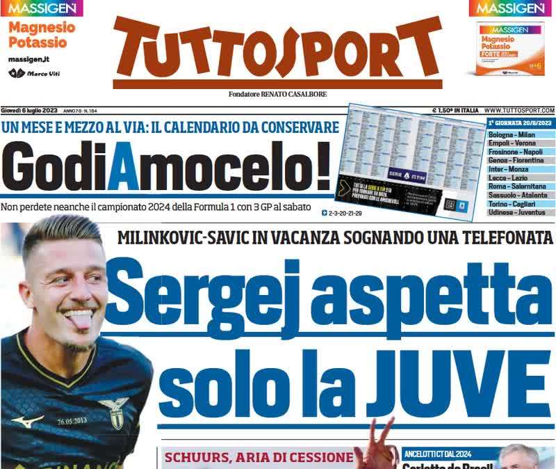 Tuttosport- Sergej aspetta solo la Juve