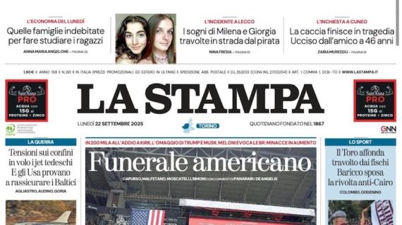 La Stampa - Verona-Juventus non è finita
