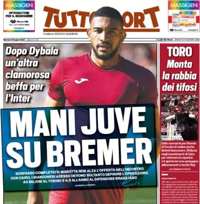 Tuttosport - Mani su Bremer 