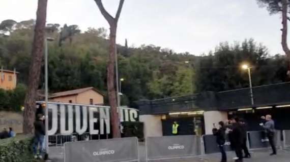 LIVE TJ - L'arrivo della Juventus all'Olimpico (VIDEO)