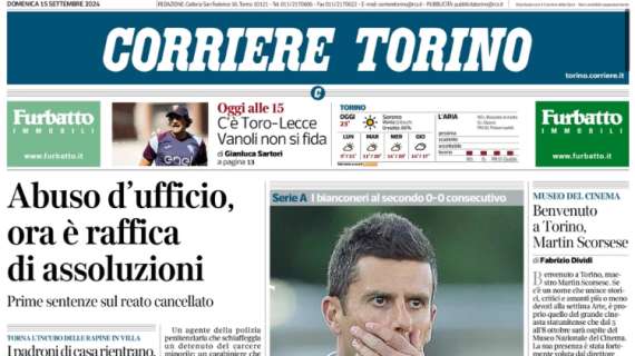 Corriere di Torino - La Juve perde il filo, l’Empoli la frena