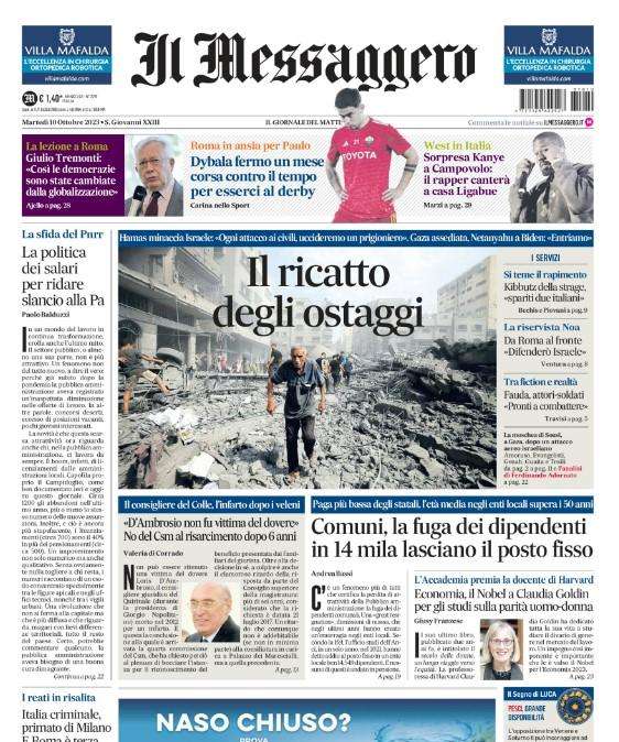 Il Messaggero - Dybala fermo un mese