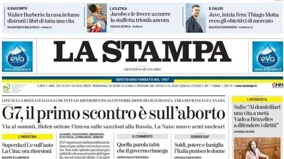 La Stampa - La missione Thiago 