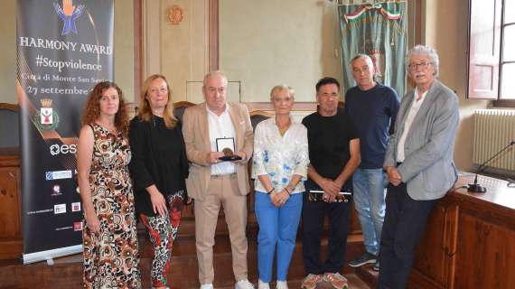 Stefano Tacconi tra i premiati della II edizione dell’Harmony Award #Stopviolence di Monte San Savino