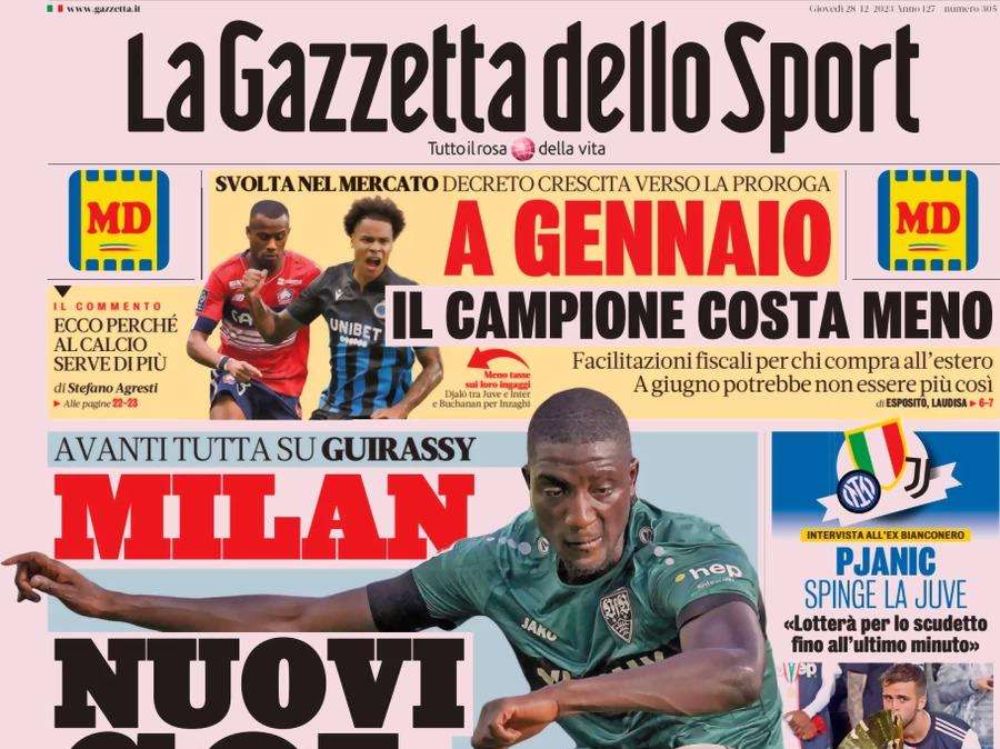 Gazzetta - A gennaio il campione costa meno