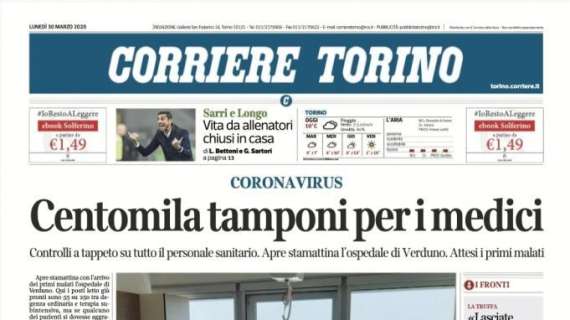 Corriere Torino - Studiare calcio e portar fuori Ciro. La giornata di Sarri progettando la Juve