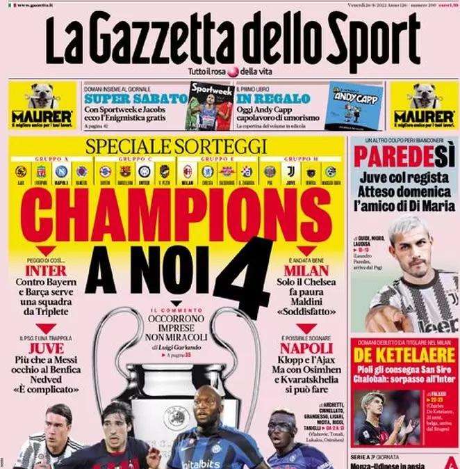 Gazzetta - Paredes... si