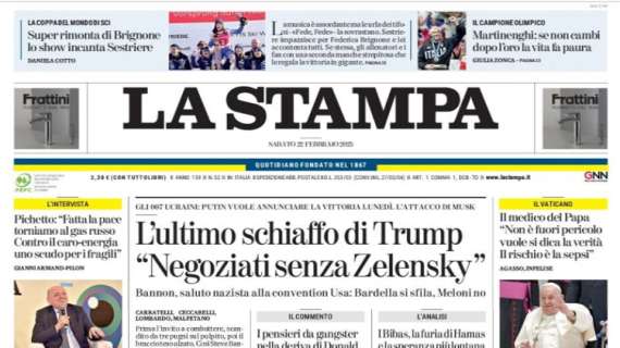 La Stampa - Il piano per rifare l’attacco 