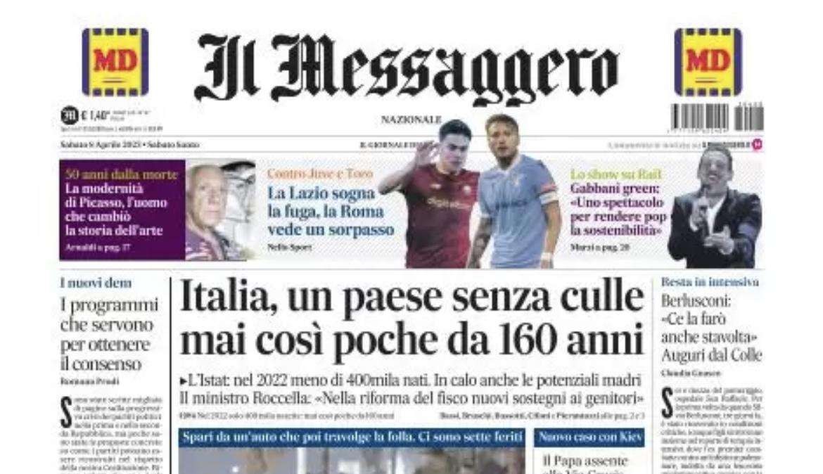 Il Messaggero - Tutti uniti per battere la Juve 