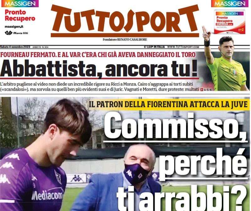 Tuttosport - Commisso, perché ti arrabbi? 