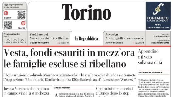 Repubblica Torino - Juve, pari a Verona vince la stanchezza Di Gregorio si riscatta