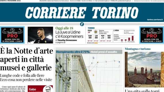 Corriere di Torino - Juve, l’ora della svolta 