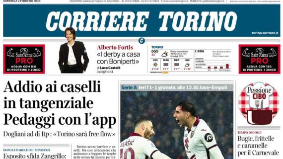 Corriere di Torino - Thiago e la Juventus sfidano la crisi 