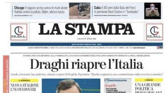La Stampa - Draghi riapre l’Italia