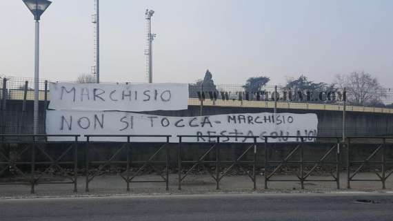 A Vinovo spunta uno striscione pro Marchisio: "Resta con noi"