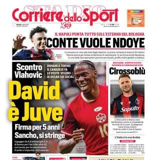 Corsport- David, è Juve, scontro Vlahovic 