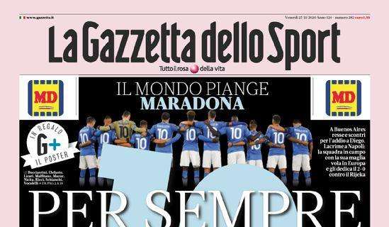 Gazzetta - Il Mondo piange Maradona 