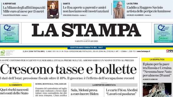 La Stampa - Beffa Juve a Riad