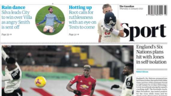 The Guardian - Pogba riporta lo United in vetta