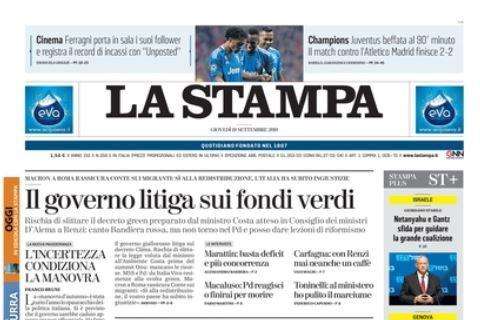 La Stampa - La Juve spreca due gol  