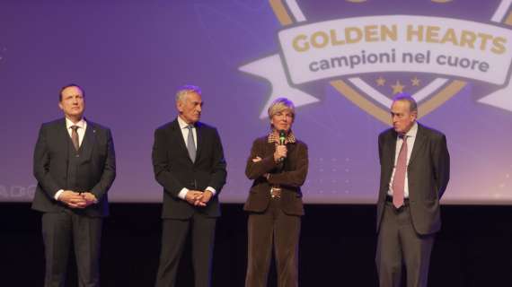 Terza edizione del Gran Galà dei Golden Hearts, sul palco anche Eva Schatzer. Il saluto di Buffon con un videomessaggio