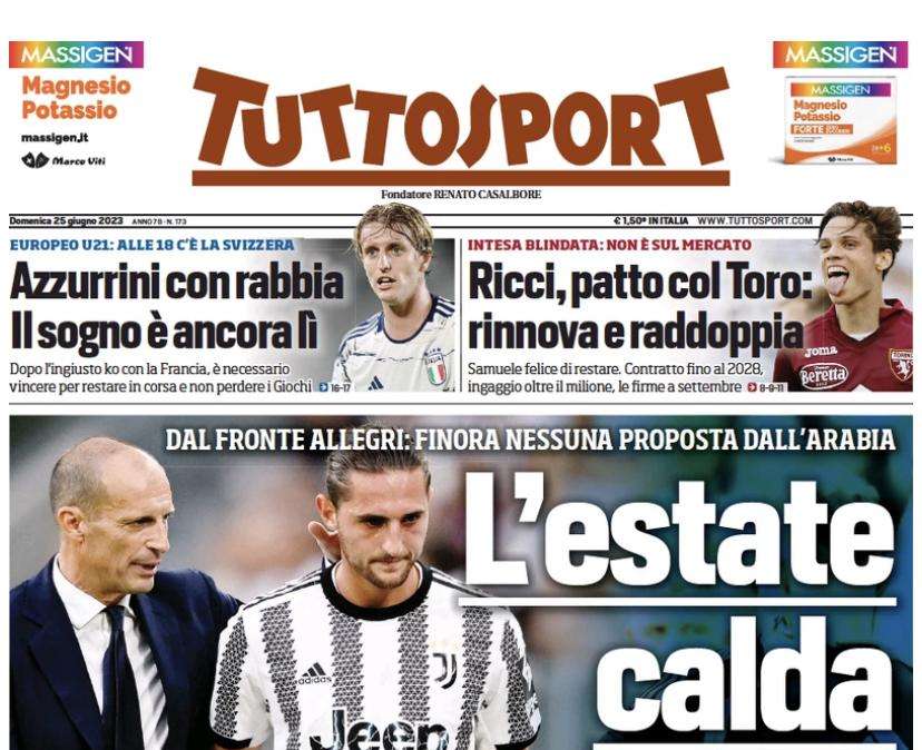 Tuttosport - L’estate calda di Max