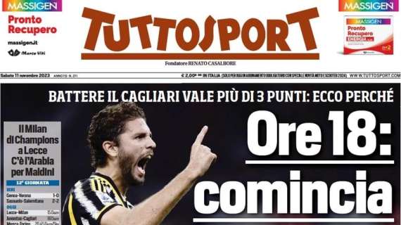 Tuttosport - Alle 18 comincia Juve-Inter