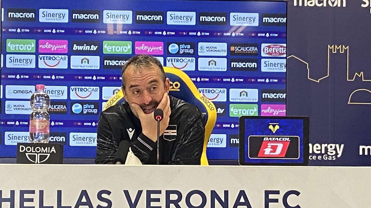 GIAMPAOLO in conferenza: "Abbiamo affrontato la Juve con personalità"