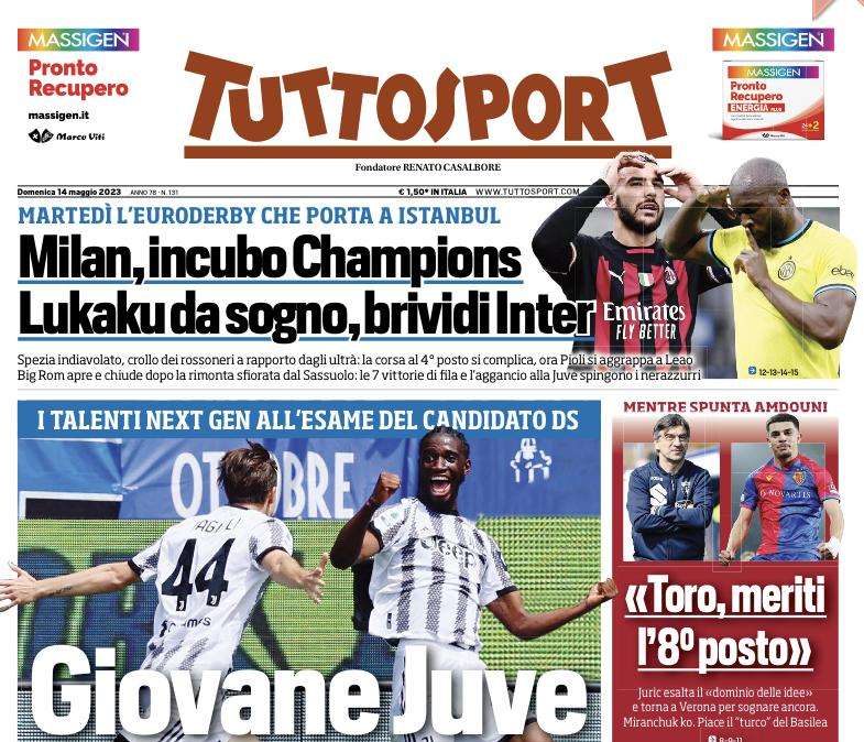 Tuttosport - Giovane Juve, Giuntoli ti guarda 