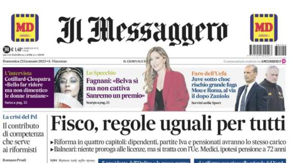 Il Messaggero - Juve sotto choc, rischio grande fuga