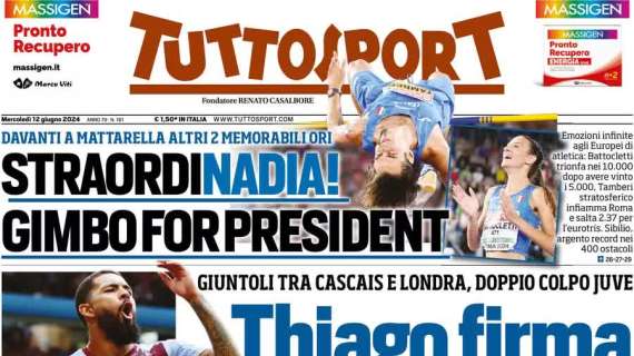 Tuttosport - Thiago firma, botto Douglas