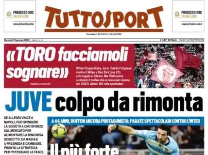 Tuttosport - Juve, colpo da rimonta 