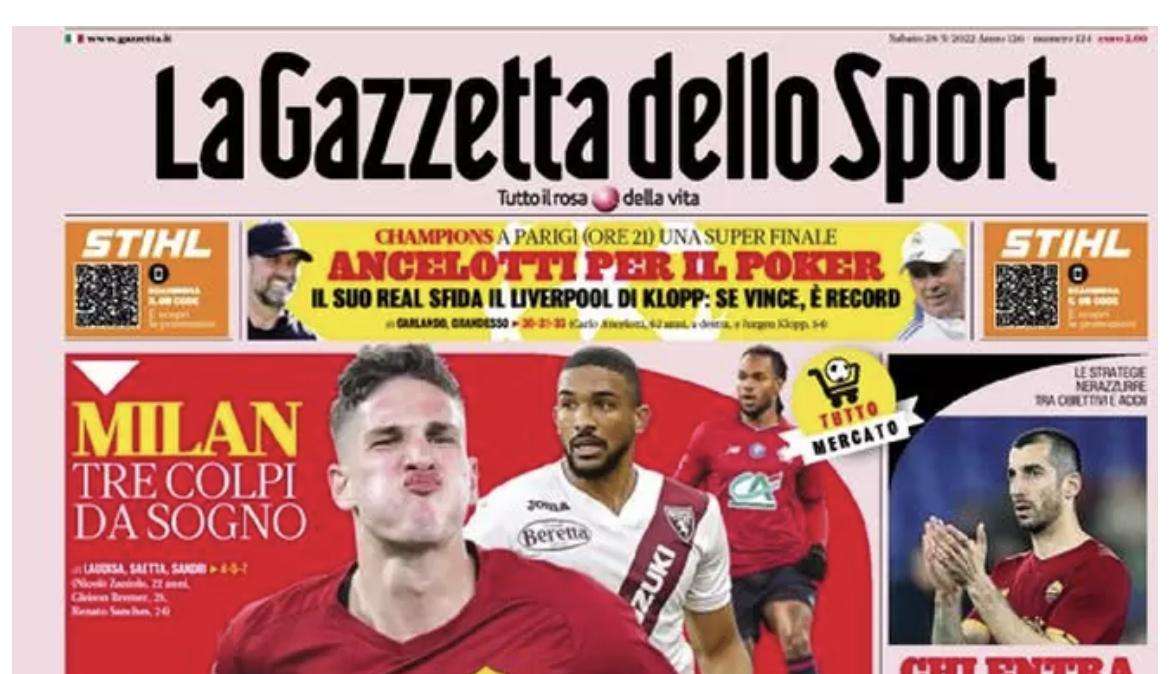 Gazzetta - La lista di Maldini