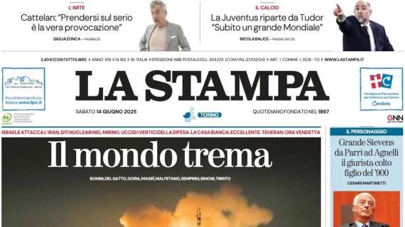 La Stampa - Tudor raddoppia