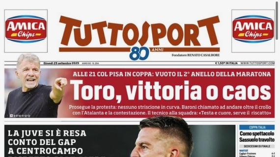 Tuttosport - Milinkovic tappa buco
