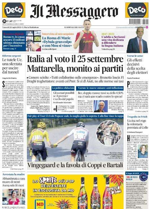Il Messaggero - Dybala incanta già la Roma 