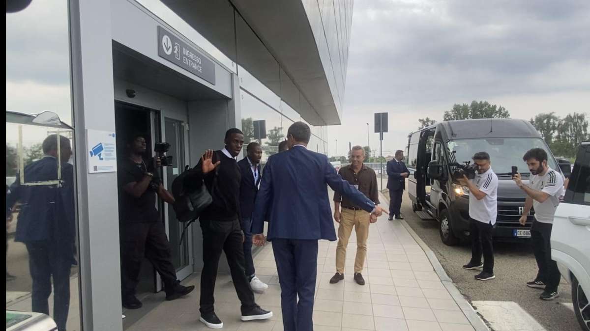 Weah è arrivato alla Continassa 