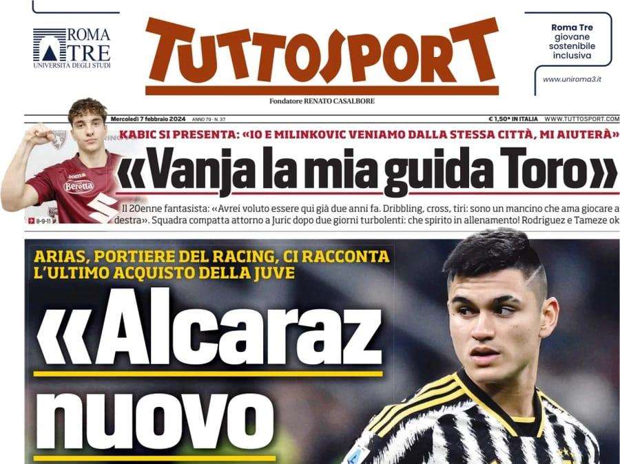 Tuttosport - Alcaraz nuovo Vidal