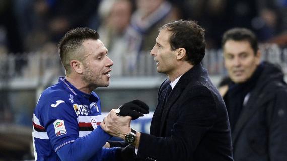 Cassano su Allegri: "Abbiamo idee diverse, ma non ho mai avuto problemi con lui"