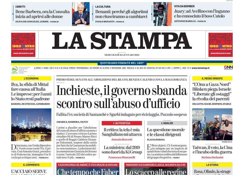 La Stampa - Attenti a quei due