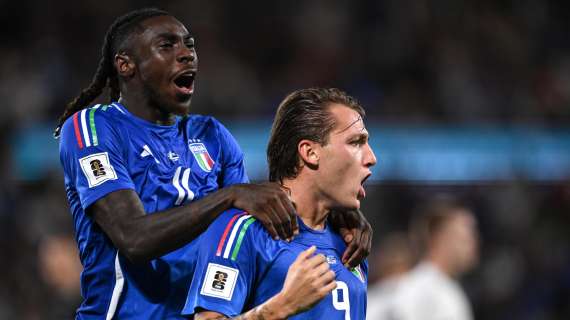 Goleada dell'Italia contro l'Estonia. A segno anche l'ex bianconero Kean
